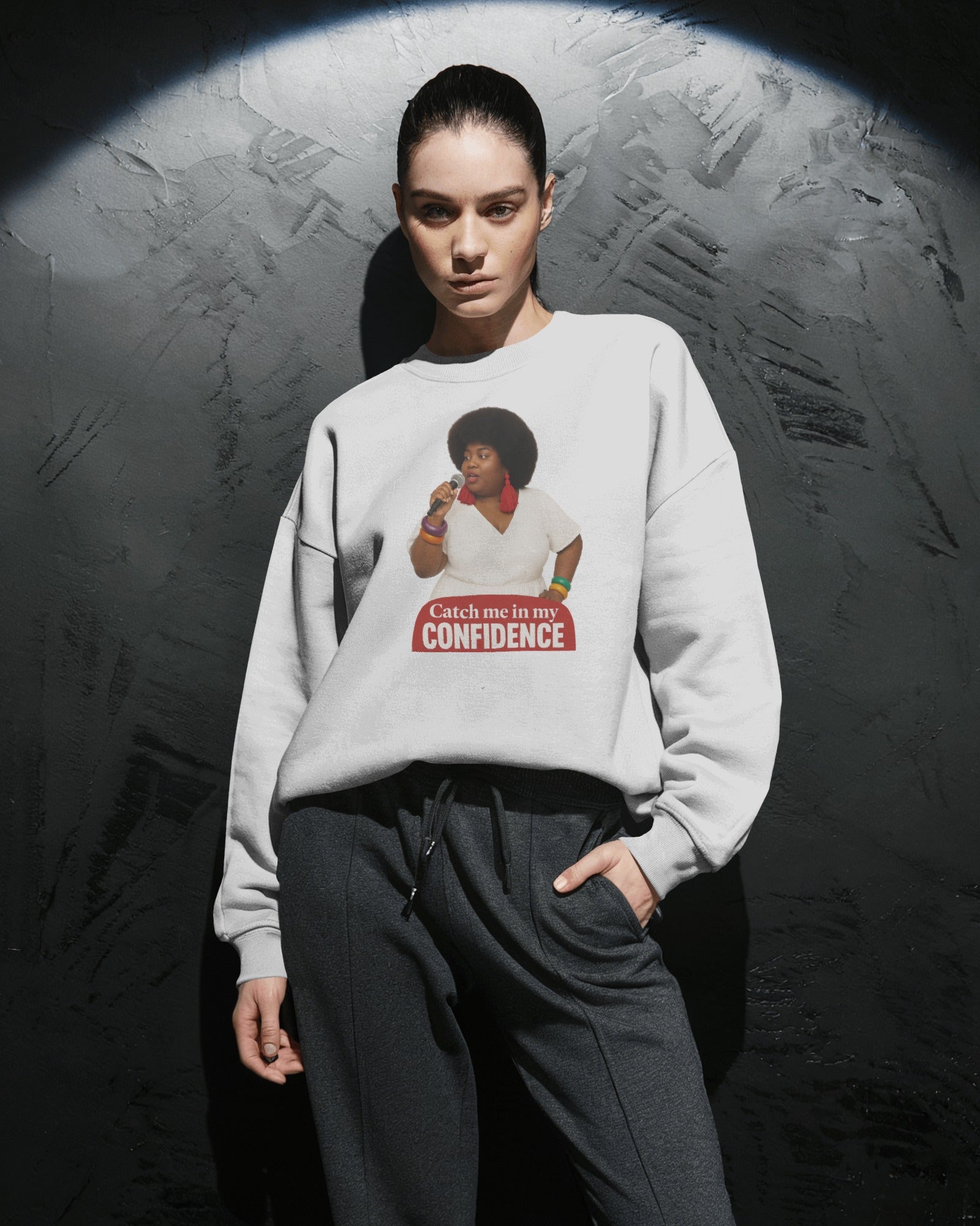 Confidence Sweatshirt – Unisex Motivational Crewneck – Inspirational Fleece Pullover